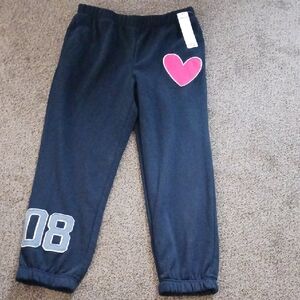 ****Madden Girl Navy Joggers with Pink Heart and Number Size XL
